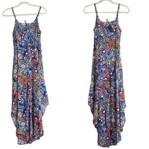 Boho Maxi Jumper Floral Paisley Women's Size Small